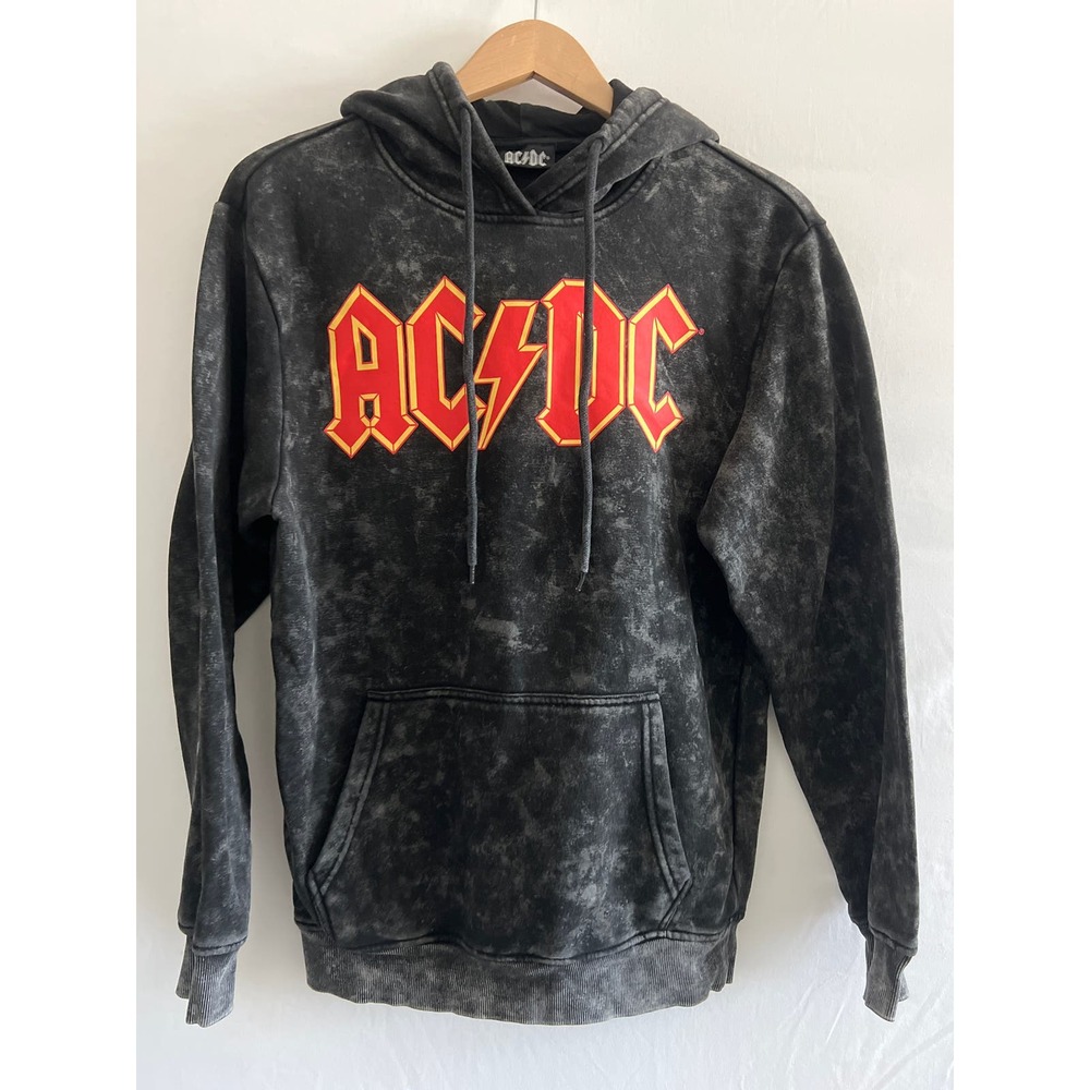 AC/DC Faded Hoodie Pullover Sweatshirt Sz Small